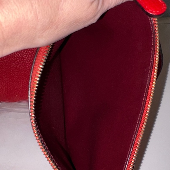 Stunning Red Dior Medium Satchel with CLUTCH AND Crossbody Strap EUC! 🤩🤩🤩 - Picture 16 of 16